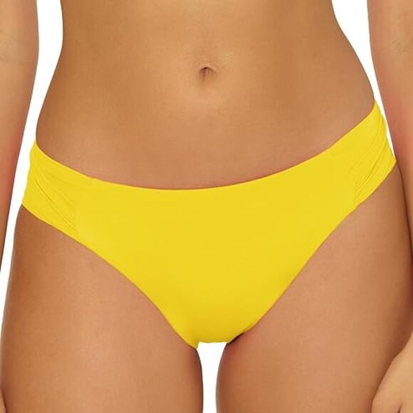 Trina Turk 'Monaco' Tab-Side Hipster Bikini Bottom, Desert Sun Yellow - Picture 1 of 3